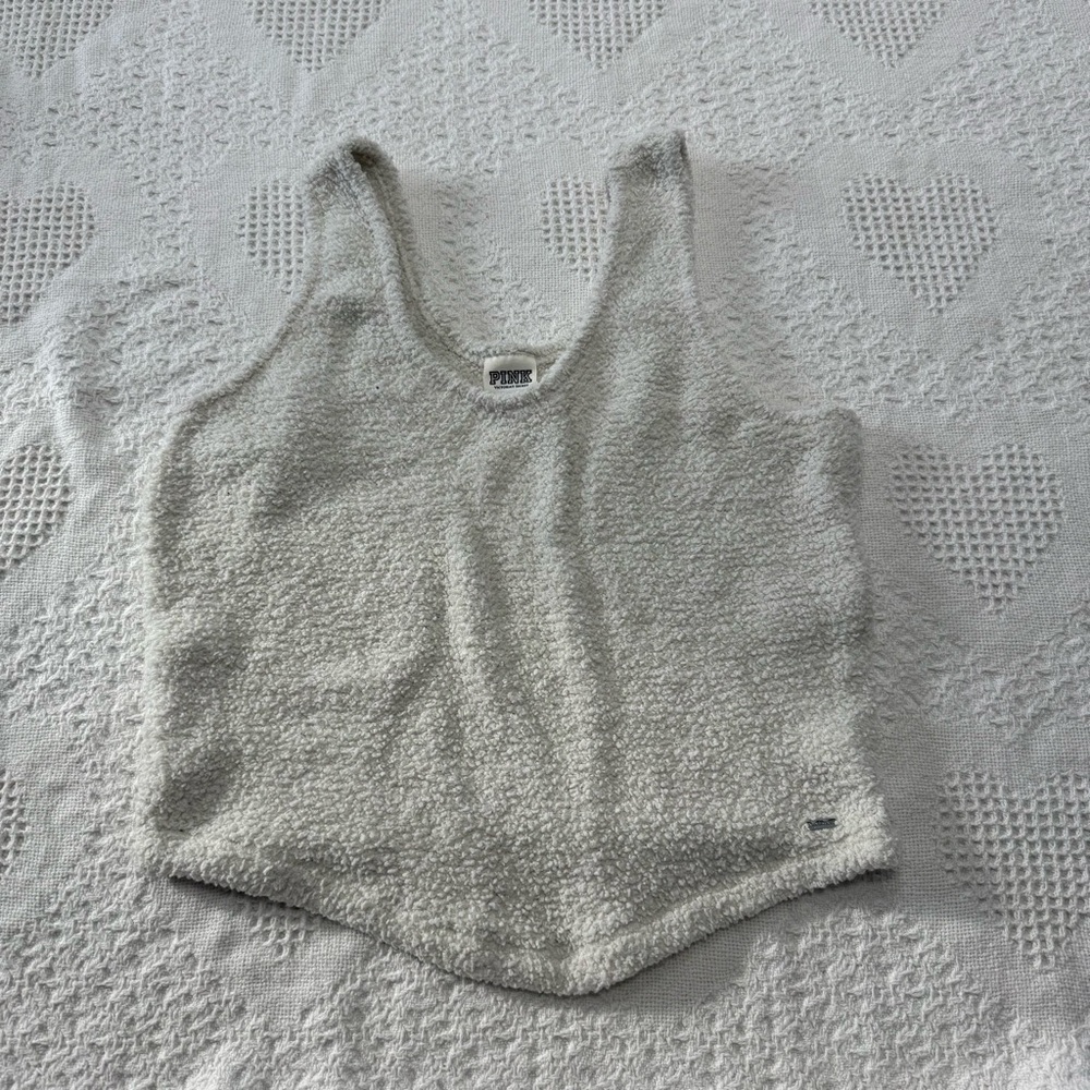 VS PINK Blanket Material Tank Top (L)